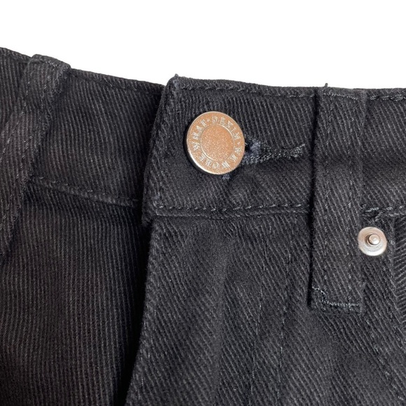 WeWoreWhat Denim Dani Boyfriend Solid Rigid Denim Black Size 24 New - Picture 6 of 9